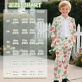 thumbnail image 7 of Xoenoiee Heart Love Stripe Print Boys' Formal Suit 2 Piece Set Blazer Set Valentine's Day Toddler Tuxedos for Wedding, Suits for Teens Boy Dress School Clothes, 5-6 Years, 7 of 7