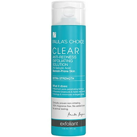 choice strength extra paula redness exfoliating solution clear anti salicylic acid paulas 118ml bha exfoliator acne severe face abrasive ounce