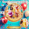 thumbnail image 3 of 24 Pz Plato Cartón Premium Pastelero Fiesta De Cumpleaños Felicidades 1, 3 of 4