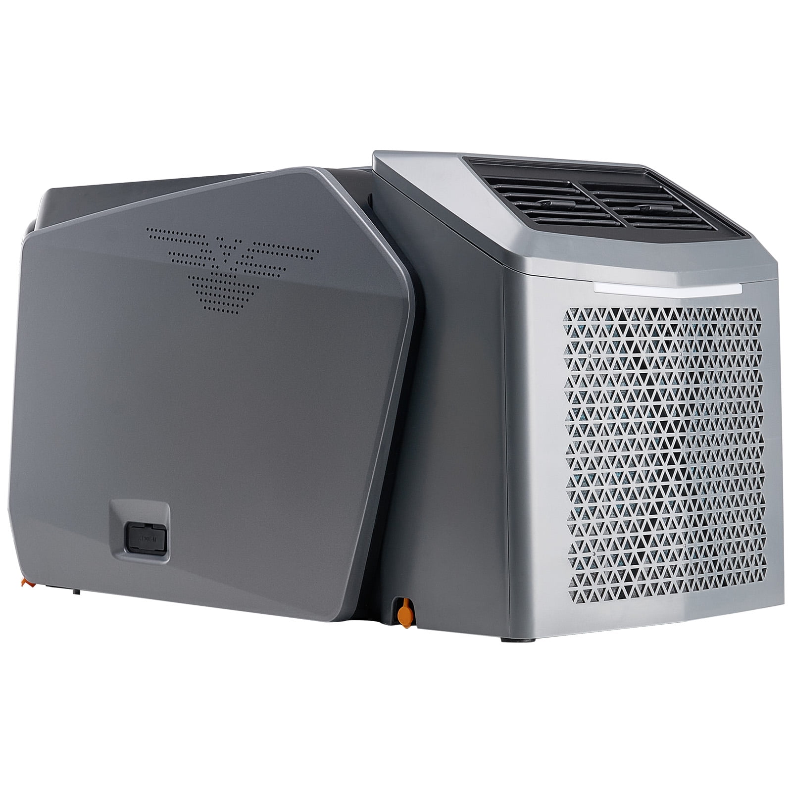KFFKFF Mobile Air Cooling System, 5000 BTU Tri-Speed Climate Control Device with 24H Scheduler, Air Mobile AC Tunable from 16-32℃, Harmonious with AC/DC for External Tent Camping
