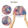 thumbnail image 5 of Yiaed Colorful Cloud White Horse Print Satin Bonnet Silk Bonnet Hair Bonnet for Sleeping Hair Bonnets, 5 of 6