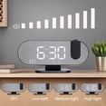 thumbnail image 4 of Unique Bargains Projection Alarm Clocks for Deep Sleepers Black Blue, 4 of 6
