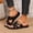 Black, variant on Orthopedic Sandals for Women 2026 New Arch Support Comfortable Flat Slippers Summer Walking Shoes Breathable Mesh Upper Toe Ring Security Brown 7 Wide