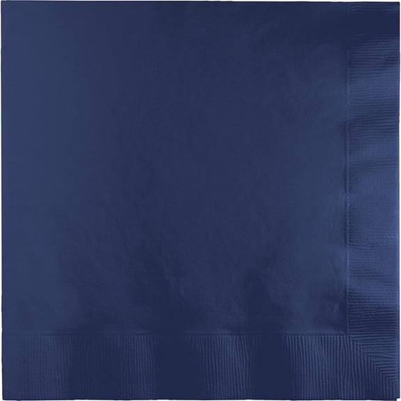 250/Case Bulk Navy Blue Dinner Napkins 3 Ply