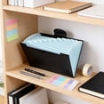 Accordion File Folder for Bills and Receipts, Polypropylene Document ...