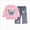 B39-Hot Pink, variant on Toddler Baby Girl Sweatsuit Set Organic Cotton Fall Outfits Top and Pants Clothing Sets 6-12 Months 12-24 Months 2t 3t 4t 5t 6t 7t 8t 9t Children Light Purple 1-2 Years