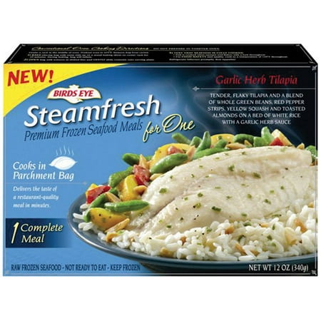 Birds Eye Steamfresh: Garlic Herb Tilapia Complete Meal, 12 Oz