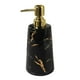 thumbnail image 2 of Dispensador de jabón de cerámica de 500 ml/17 oz, elegante dispensador de jabón líquido para manos y cuerpo vacío. Negro, 2 of 9