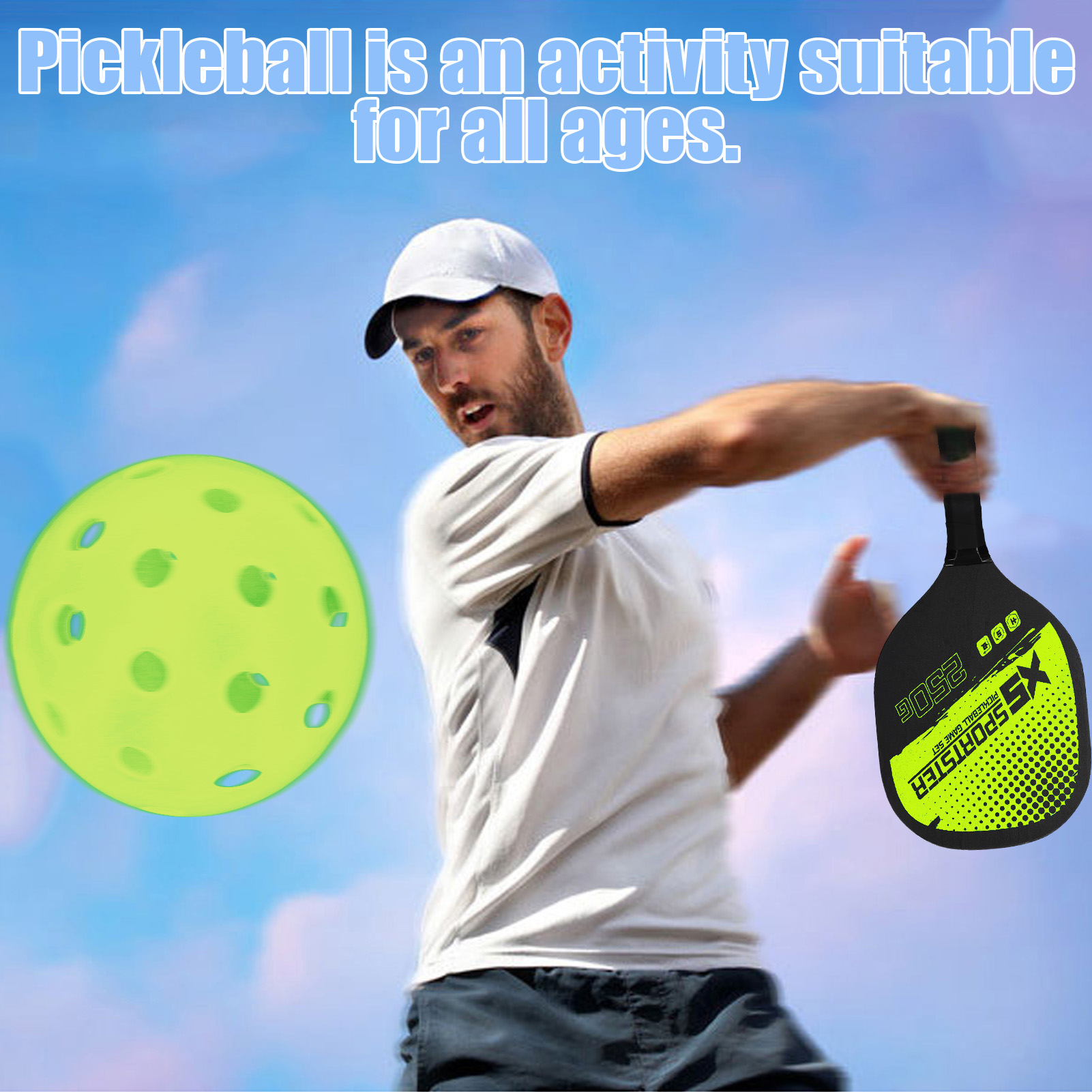 Eccomum Pickleball Rackets Set With Balls And Bag photo 7
