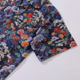 thumbnail image 4 of Ukiyo-e Hawaiian Shirt For Men Oriental Blossoms Shirt Camp Collar 100% Cotton, 4 of 8