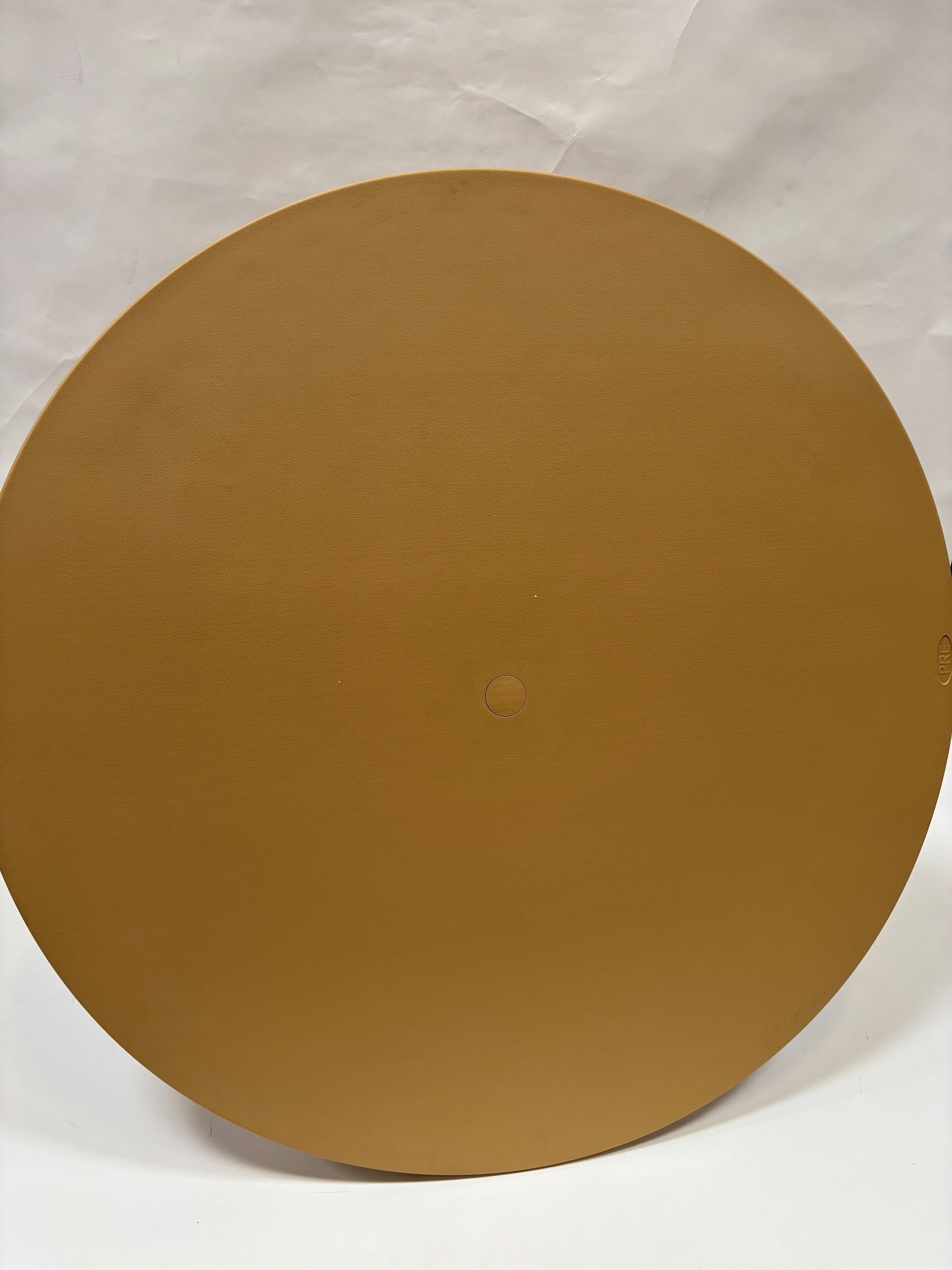 60 inch Rhino Resin Round Folding Table w/Umbrella Hole - Tan
