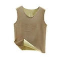 thumbnail image 2 of Asgosdo Womens Underwear Tops Underwear Tops Sleeveless Undershirt for Women Camisole Warm Base Layer, Khaki, 2 of 3