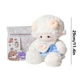 thumbnail image 3 of ‌Sheep Plush Toy - Dress-Up Lamb Plush Toy 11.4 Inches with Removable Outfit & Handbag - Ultra-Soft Stuffed Animal Gift for Valentine's/Birthday, Machine-Washable(Including Gift Box), 3 of 7