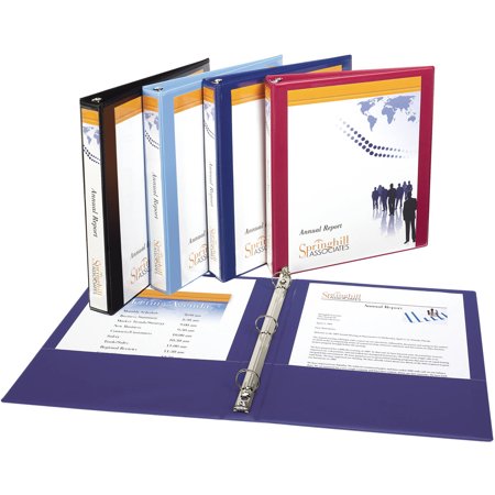 avery show off view binder with 1 round ring 12018 walmart com