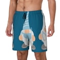 thumbnail image 1 of Balery Nurse Doctor Gnomes Bañador para hombre, shorts de playa de secado rápido con entrepierna y forro de compresión-Small, 1 of 6