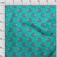thumbnail image 2 of oneOone Viscose Chiffon Fabric Elephant Block Print Fabric By The Yard 42 Inch Wide, 2 of 4