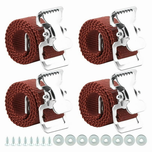 4PCS Drywall Stilts Straps, Leg Band Straps Drywall Foot Band Straps Kit Nylon Leg Fixation Strap Replacement Part Red