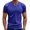 Royal Blue, variant on Yiaimeir Men's Loose Stretch Quick Dry Breathable Sport Vintage Short Sleeve Streetwear,Size M-3XL