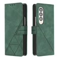thumbnail image 2 of MonsDirect for 7.6 inch Samsung Galaxy Z Fold 3 2022 2021 Case, Slim Suede Leather Stand Folio Cover with Auto Sleep/Wake Card Slots & Hand Strap Anti-Fall Protective Case for Galaxy Z Fold 3, Green, 2 of 7