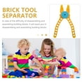 thumbnail image 3 of Building Block Enthusiasts 1Set Bricks Separator Tool Yellow Plastic for DIY Activities, 3 of 8