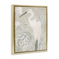 thumbnail image 2 of Stupell Industries Rustic Lodge Rustic Seashells Egret Bird Grainy Pattern Sign Gold Floating Frame Canvas Art, 25 x 31, by June Erica Vess, 2 of 7