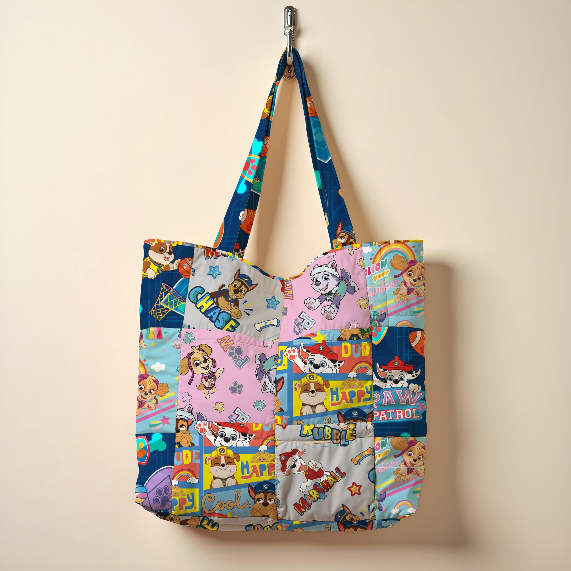 (3 pack) Paw Patrol 18" x 21" 100% Cotton, Blue, for Quilting & Sewing, 5 Pieces