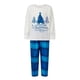 thumbnail image 3 of Pijamas navideños familiares a juego, camiseta con estampado de árbol y letras y pantalones a cuadros. Ropa de dormir para estar en casa., 3 of 10