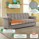 thumbnail image 3 of Sofá Cama Makora Velvet Gris Claro Modelo Mercury Varias Posiciones, 3 of 7