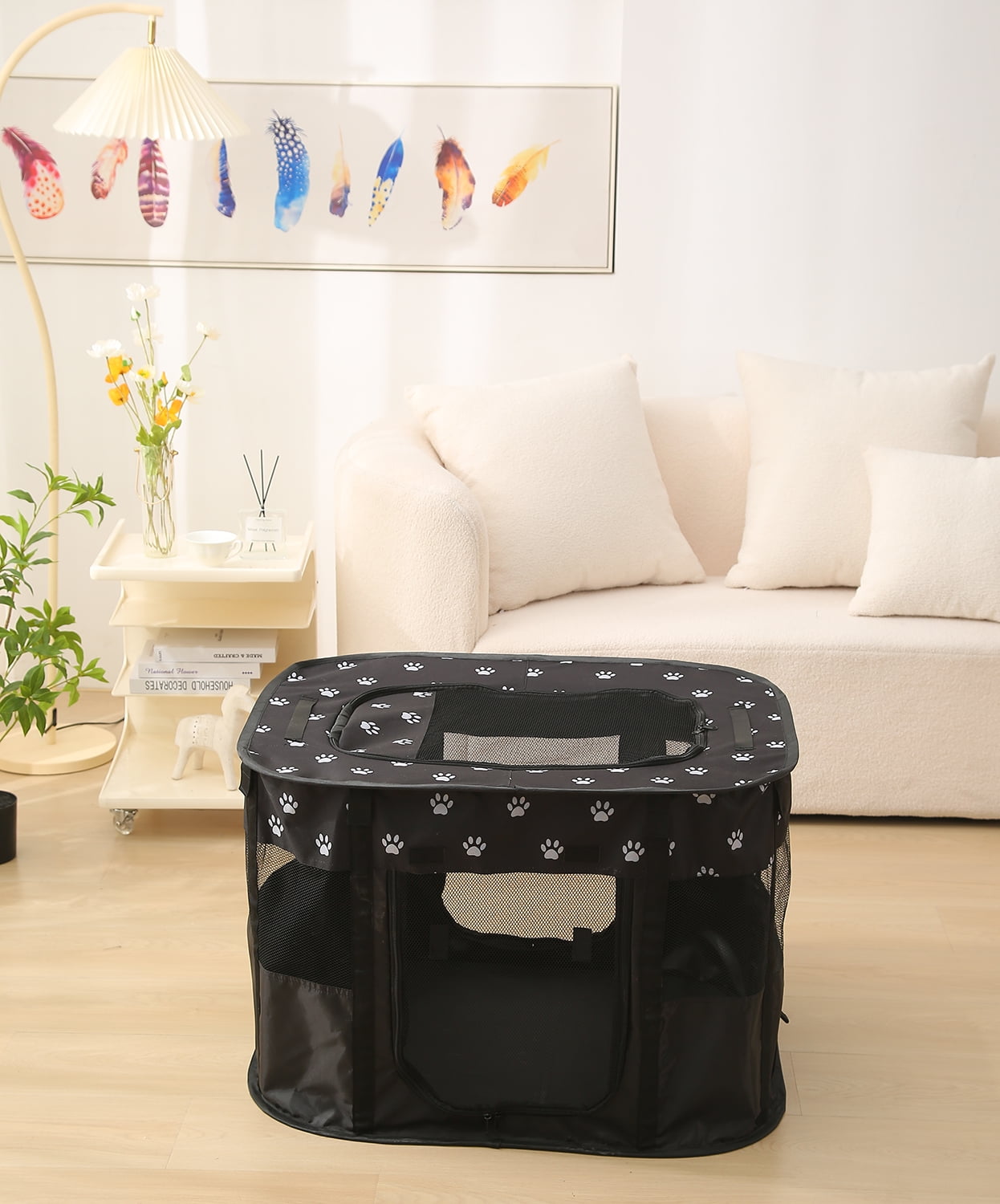 Folding Dog/Cat Crate, Indoor & Outdoor Pet Home, Multiple Sizes and Colors Available