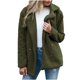 thumbnail image 2 of Chaqueta cálida para mujer para mujer, abrigo de invierno sólido con cuello de plumón, prendas de vestir exteriores de lana de cordero Fridja  po1403, 2 of 9