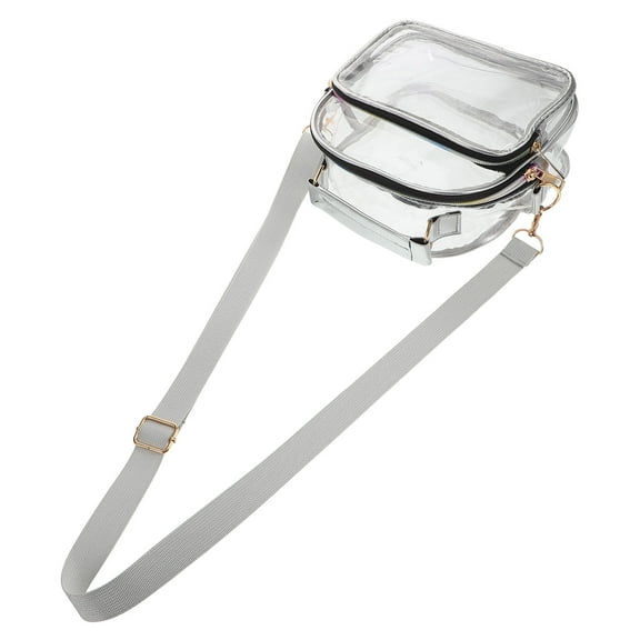 HOMEMAXS Clear Purse See Through Clear Bag Transparent Crossbody Tote Shoulder Bag For Women Stadium Events Sports Work Travel Back To School