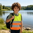 thumbnail image 6 of Trikvn Kids High Visibility Safety Vest with Reflective Strips Lightweight Breathable Construction Workwear for Traffic Outdoor Running Cycling Activity Boys Girls, 6 of 9