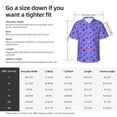 thumbnail image 5 of Yiaed Purple Snowflake Elegance Print Hawaiian Shirt for Men Short Sleeve Button Down Shirts Beach Shirts for Men,XX-Large, 5 of 7