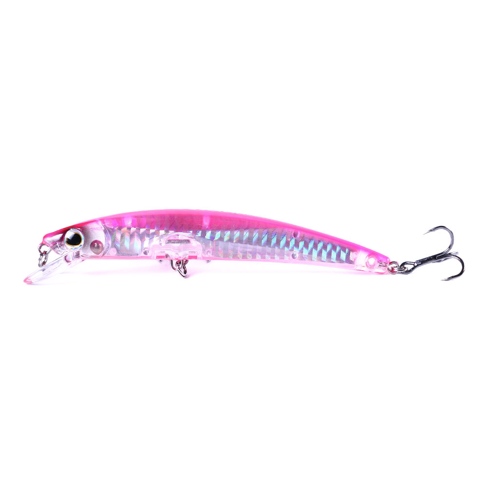 HENGJIA Fishing Lures Large Hard Bait Minnow VIB Lure with Treble Hook Life-Like Swimbait Fishing Bait Popper Crankbait Sinking Lure for Trout Bass Walleye Redfish, 6PCS