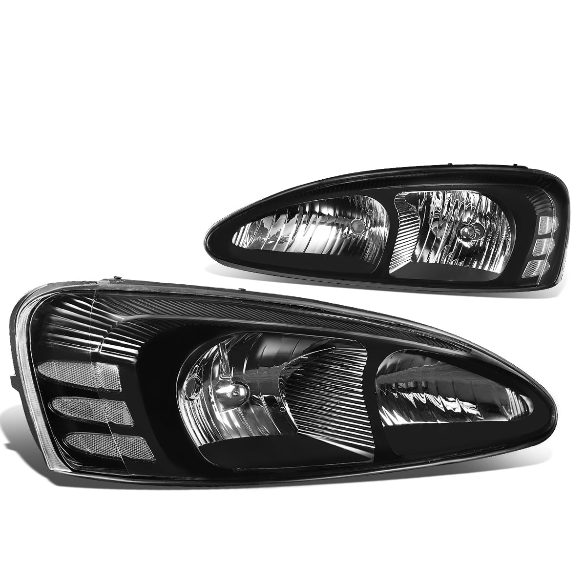 1997-2003 PONTIAC GRAND PRIX 2/4DR TWIN HALO PROJECTOR HEADLIGHT BLACK GT GTP SE 1997-2003 PONTIAC GRAND PRIX 2/4DR TWIN HALO PROJECTOR HEADLIGHT BLACK GT GTP SE