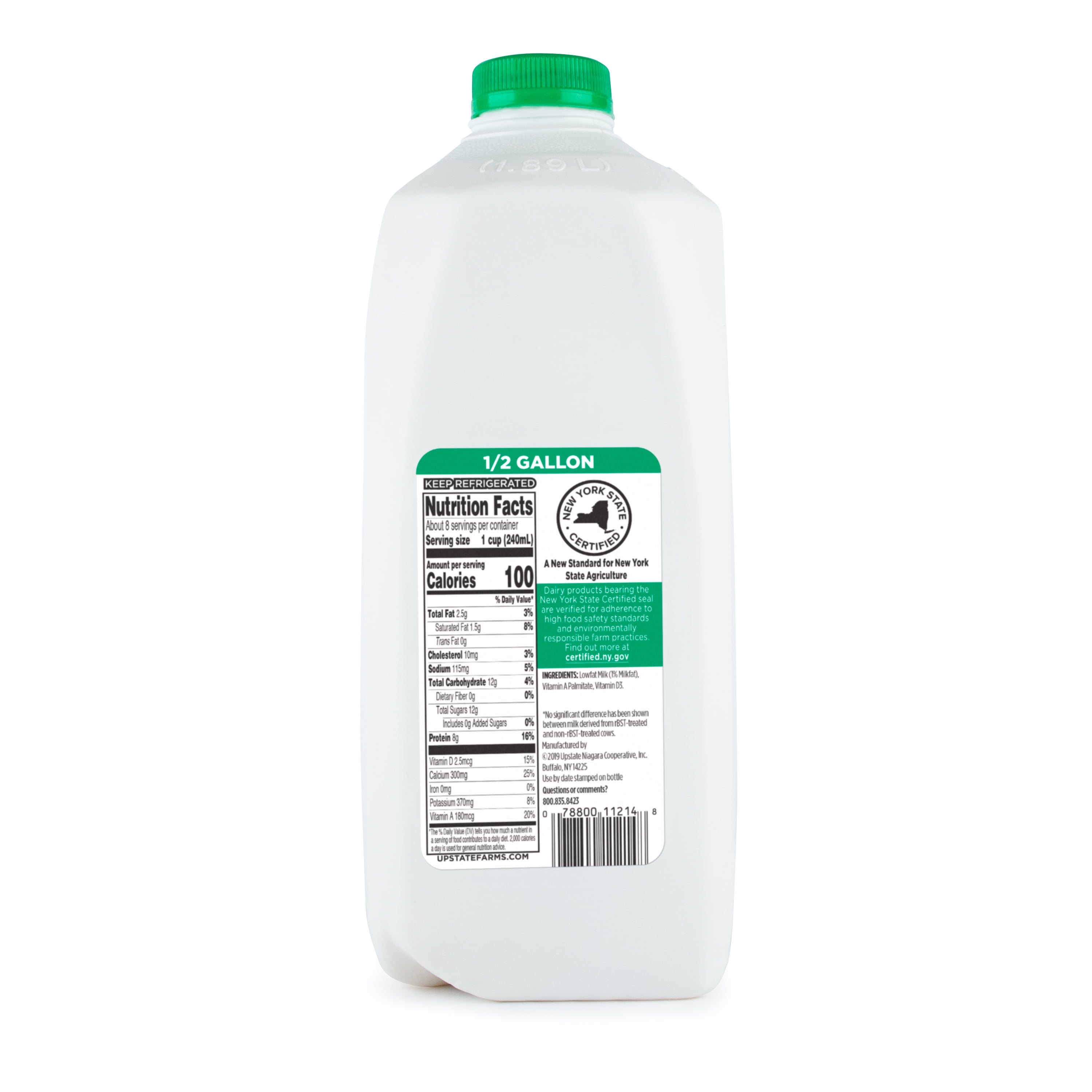 UPSTATE FARMS 1% Low Fat Milk, 64 Fl Oz