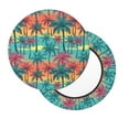 thumbnail image 2 of Bingfone 14 Inch Padded Round Bar Stool Cover Cushion With Elastic Fabric Round Chair Seat - Hawaii Palms, 2 of 7