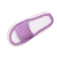 thumbnail image 5 of Xucatan Women's Fuzzy Fluffy Furry Fur Slippers Flip Flop Open Toe Cozy House Memory Foam Sandals Slides Soft Flat Comfy Anti-Slip Spa Indoor Outdoor Slip on Gift, 5 of 9