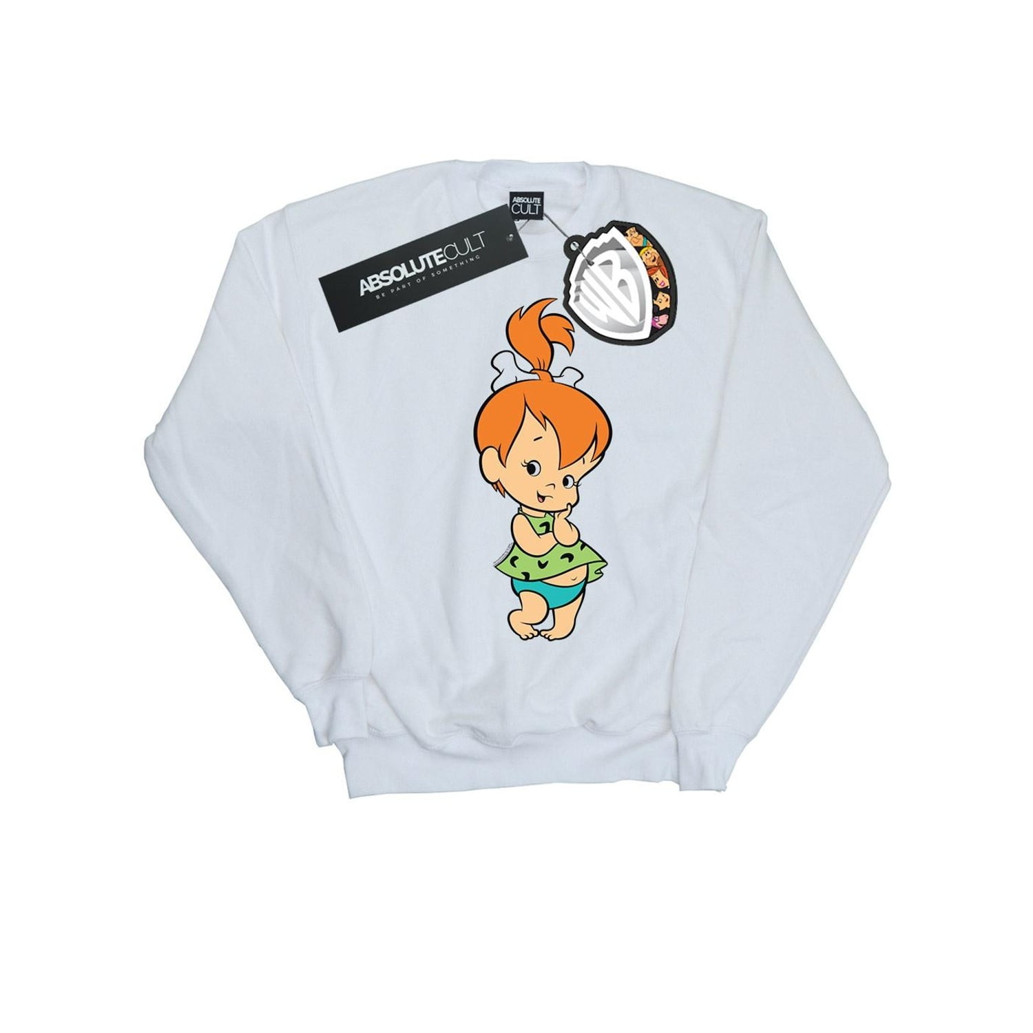 The Flintstones Mens Pebbles Flintstone Sweatshirt