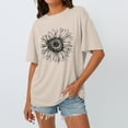 thumbnail image 3 of SUNBS Womens Oversized Graphic Tees - Sunflower Casual T-Shirts for Women Summer Tops, 3 of 9
