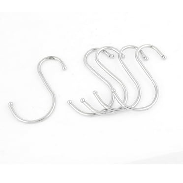 Uxcell 5 Pcs Kitchen Stainless Steel Hanger S Shape Hook Silver Tone