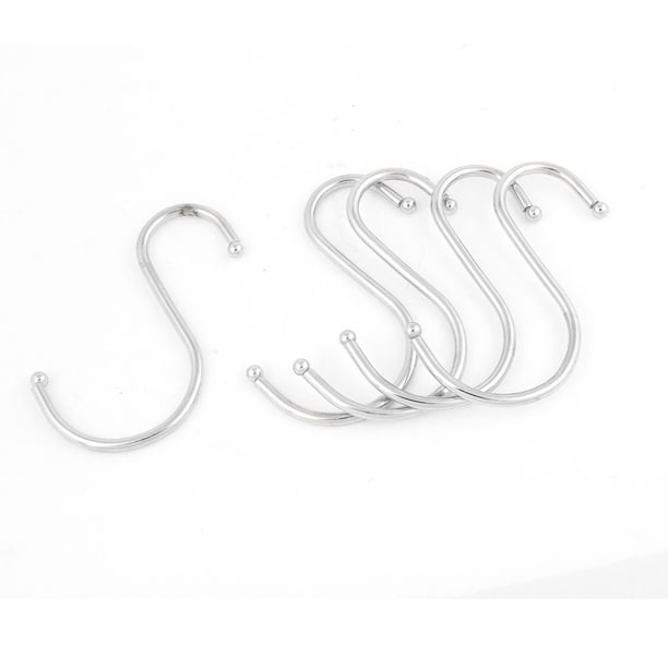 Uxcell 5 Piezas de gancho en forma de S de acero inoxidable para cocina tono plateado