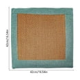 thumbnail image 4 of AYktou Mugwort Floss Cooling Rattan Chair Cushions, 16.5×16.5 Inch Summer Breathable Chair Mat Car Seat Cushion with Embroidered Edge Trimming, Non-Slip Comfortable Seat Pad for Dining Office Chairs, 4 of 7