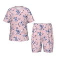 thumbnail image 1 of Fotbe Butterfly Pijama Estampada de 2 Piezas para Niños – Ropa de Dormir de Manga Corta Cómoda para Niños y Niñas, Camiseta y Shorts de Algodón-Medium, 1 of 6