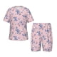 thumbnail image 1 of Fotbe Butterfly Pijama Estampada de 2 Piezas para Niños – Ropa de Dormir de Manga Corta Cómoda para Niños y Niñas, Camiseta y Shorts de Algodón-Large, 1 of 6
