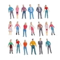 thumbnail image 2 of 3.2-3.7cm de Personas Disposición Del Modelo HO para La Arquitectura Del Ferrocarril RR Hugo Figura de figuras de personas pintadas, 2 of 9