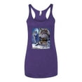 thumbnail image 2 of Wolves and the Moon in the Winter Night | Womens Animal Lover Premium Tri-Blend Racerback Tank Top, Purple Rush, Small, 2 of 3