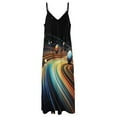 thumbnail image 3 of Galaxy Star Outer Space Sleeveless Dress Women's Luxury Party Dress Birthday Dresses for Women, 3 of 6
