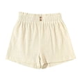 thumbnail image 4 of LIJCC Girls Ruffled Casual Shorts Summer Solid Color Wide Leg Shorts Loose Casual Elastic Waist Versatile Shorts, 4 of 6