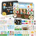 thumbnail image 1 of Busy Book HAN-MM para niños pequeños de 1 a 3 años Montessori, 30 temas, 1 of 7